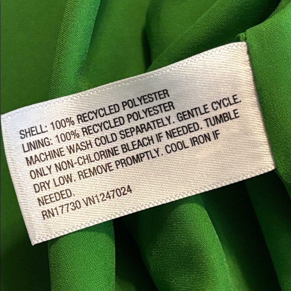 kate spade Bright Green Slip Dress with Tie Straps - Picture 11 of 11